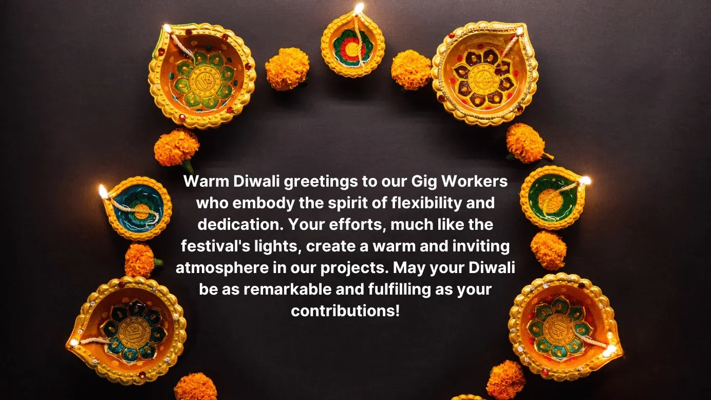 Diwali message for gig workers 2