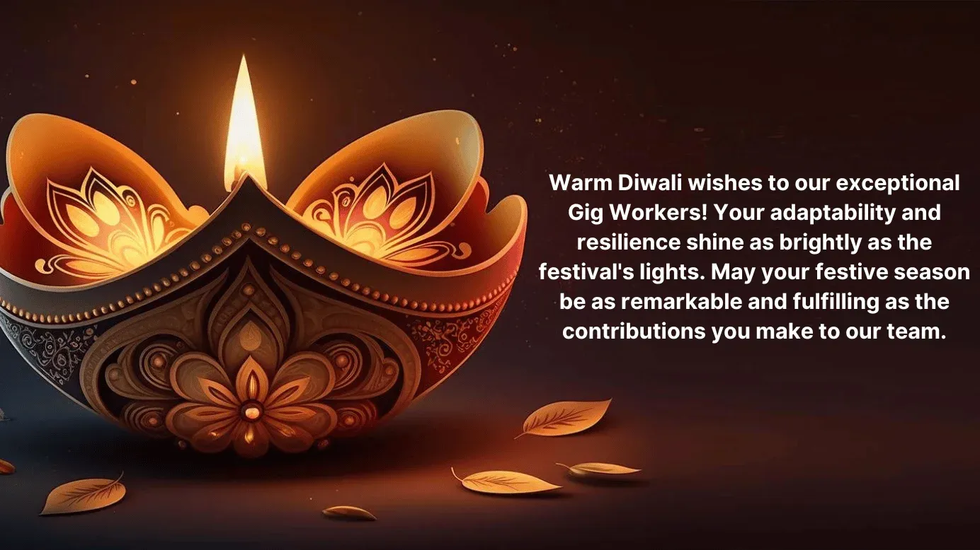 Diwali message for gig workers 4