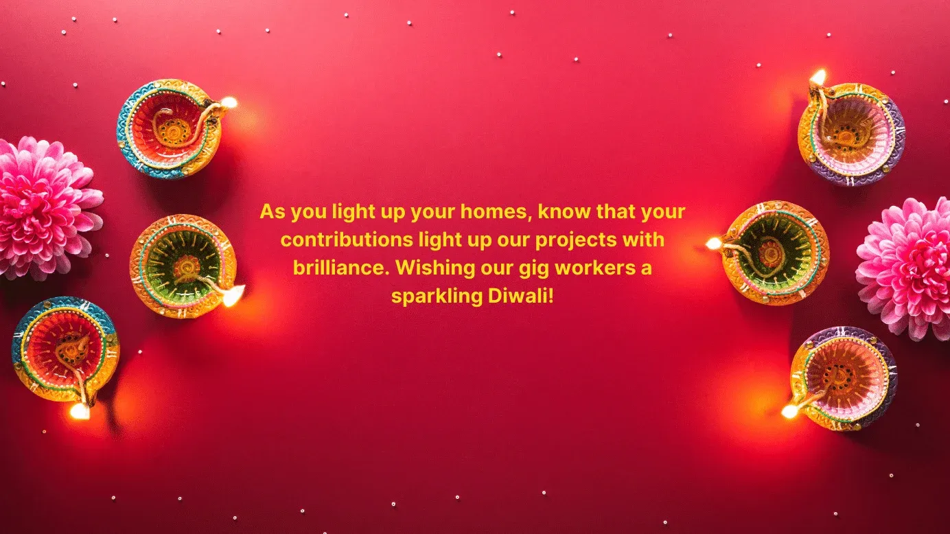 Diwali wishes to gig workers 1