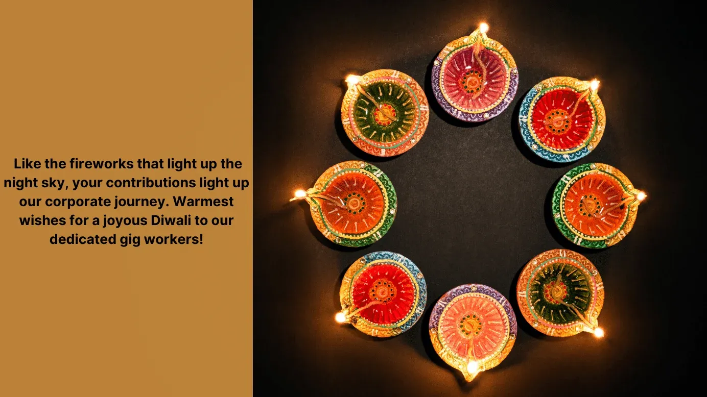 Diwali wishes to gig workers 5