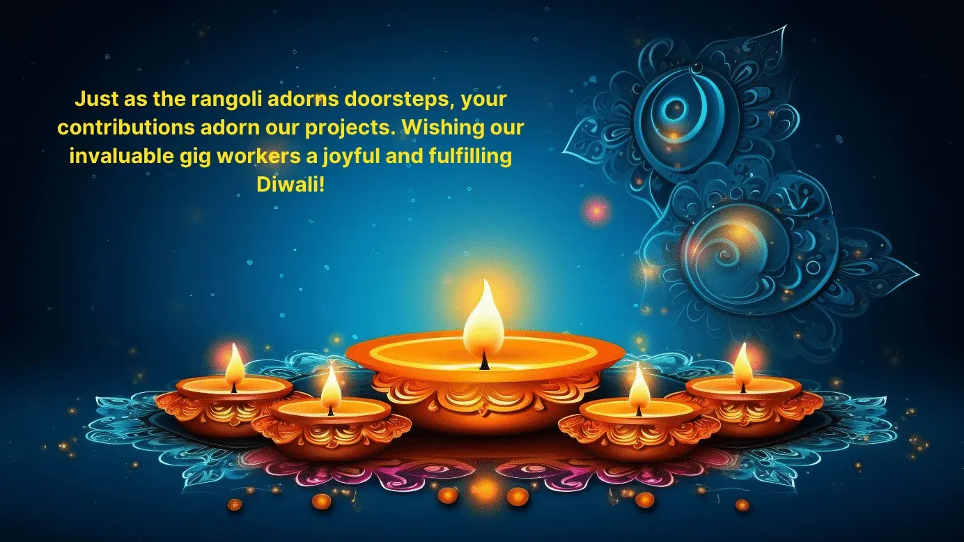 Diwali wishes to gig workers 3