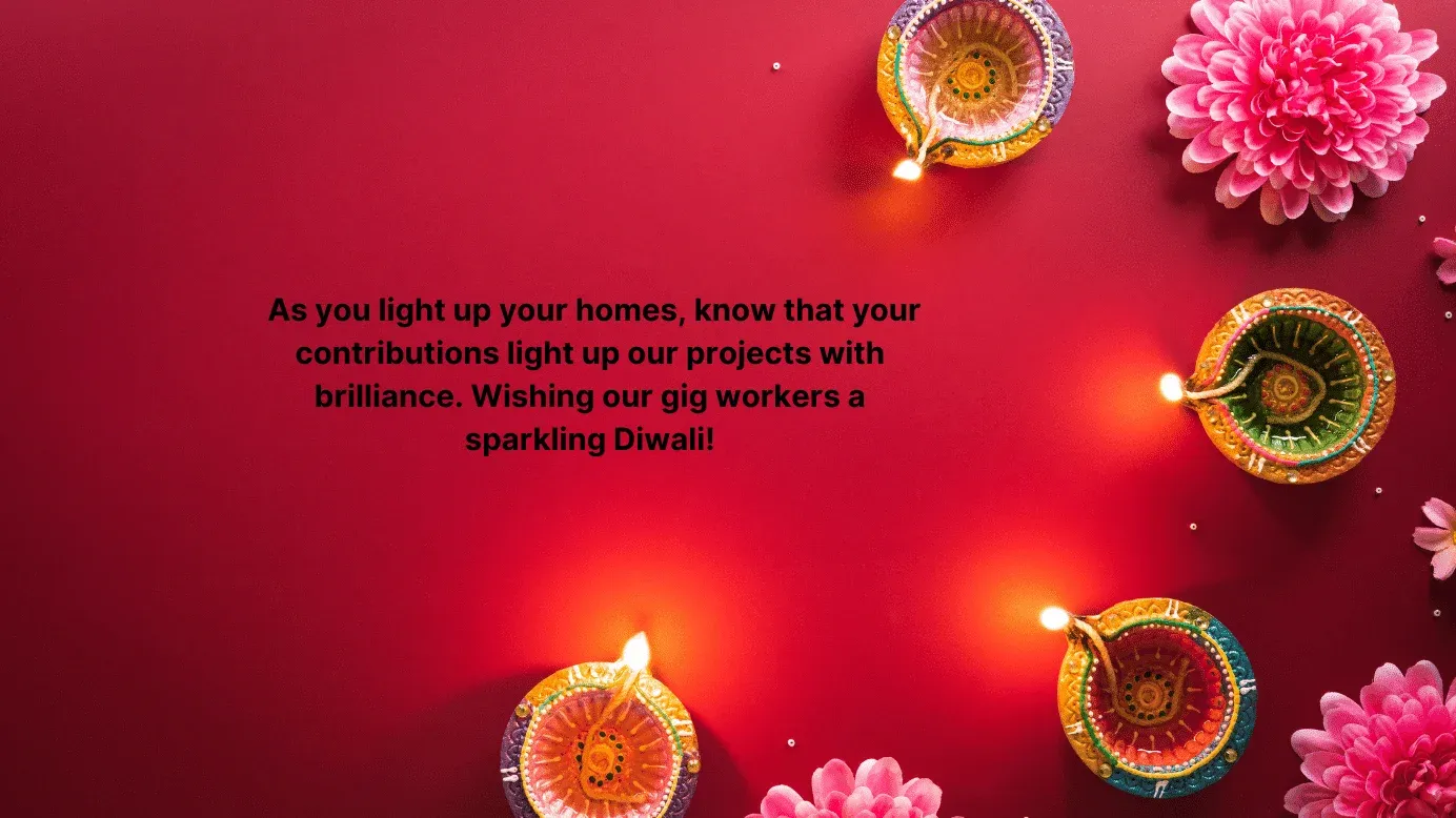 Diwali wishes to gig workers 4