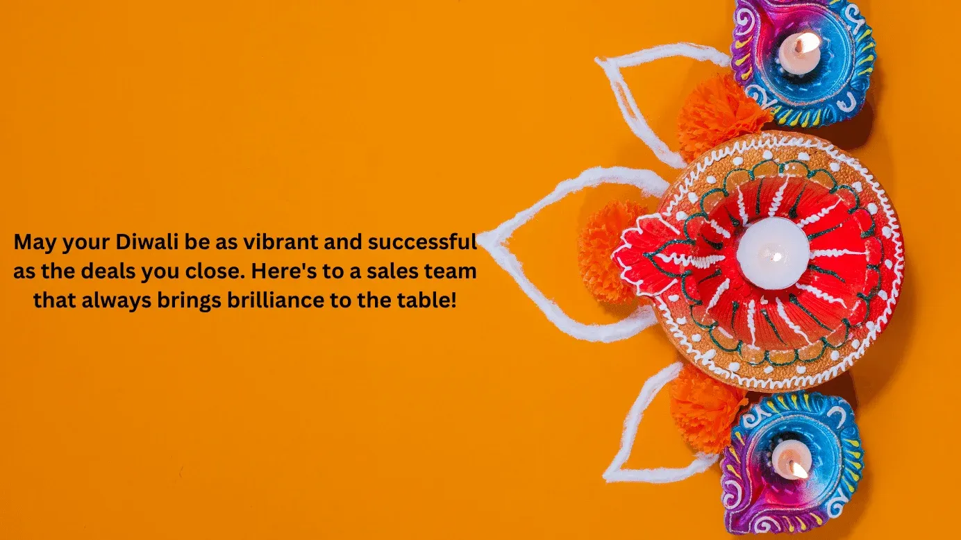 Diwali message to sales team