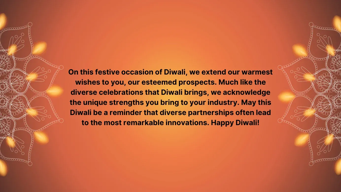 Diwali wishes for prospects 2