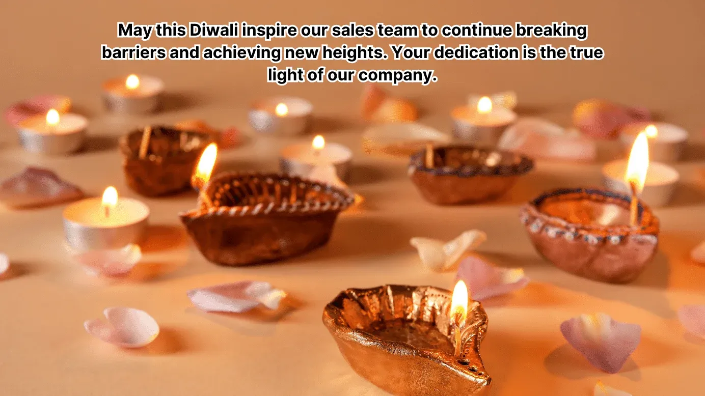 Diwali message to sales team 3