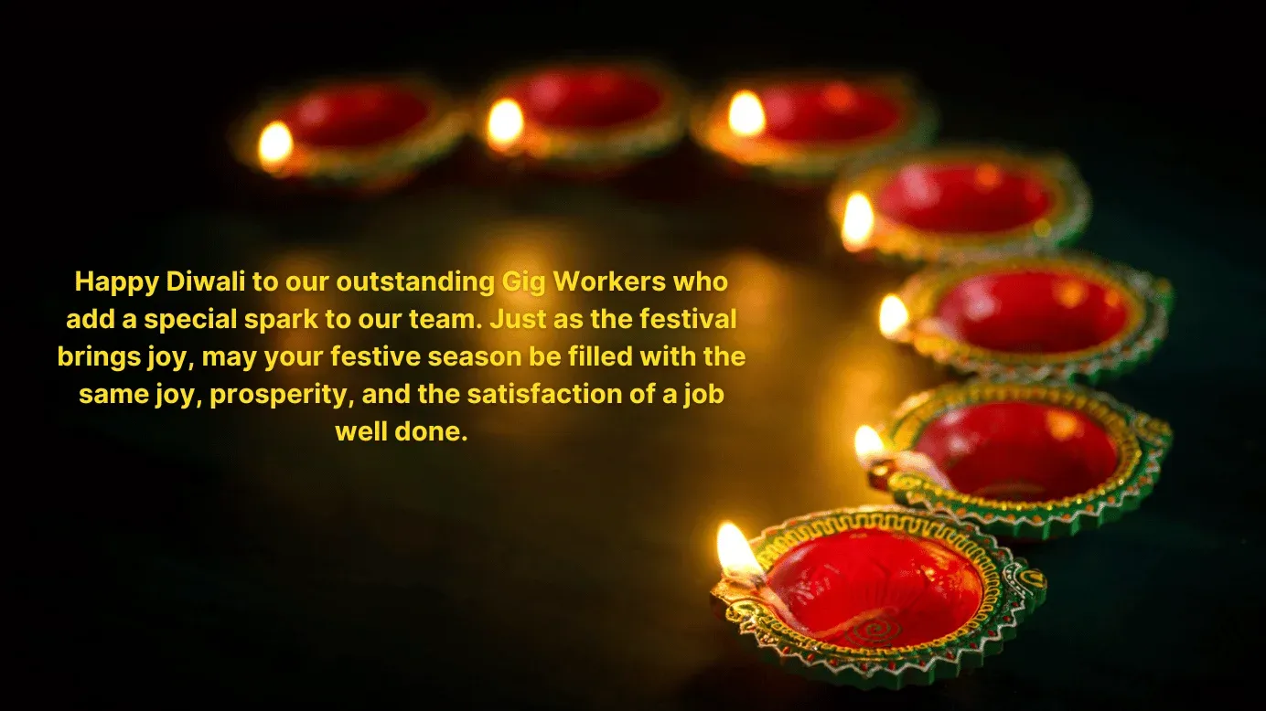 Diwali message for gig workers 5