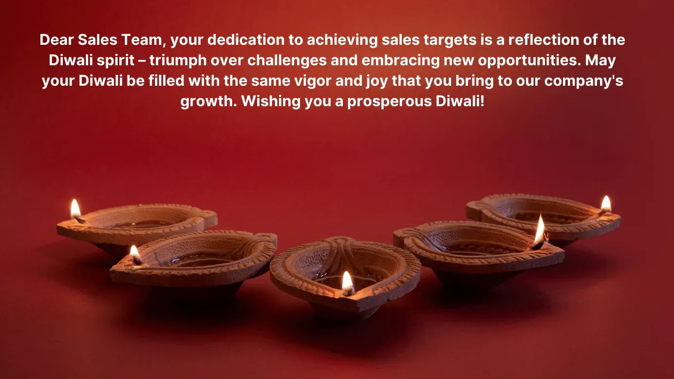 Diwali message to sales team 6