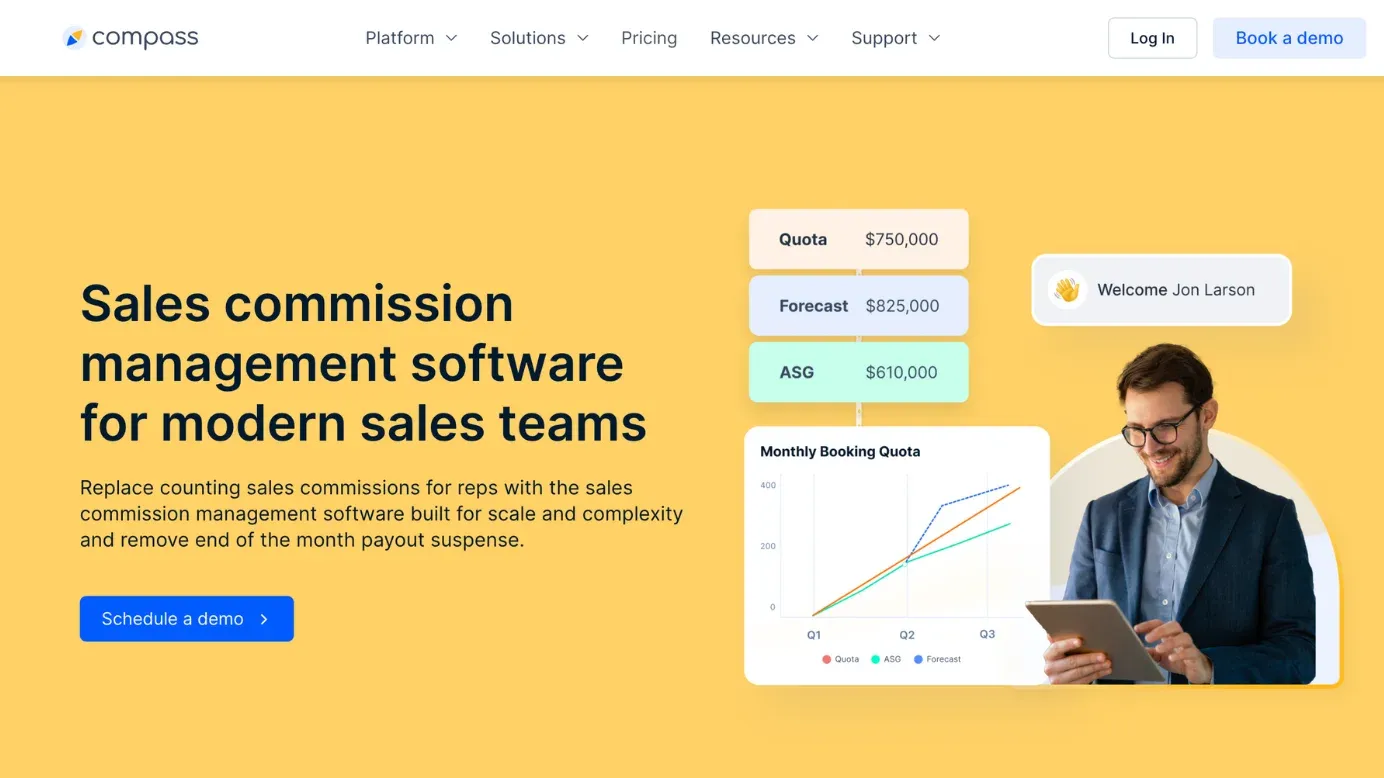 compass sales compensation management software