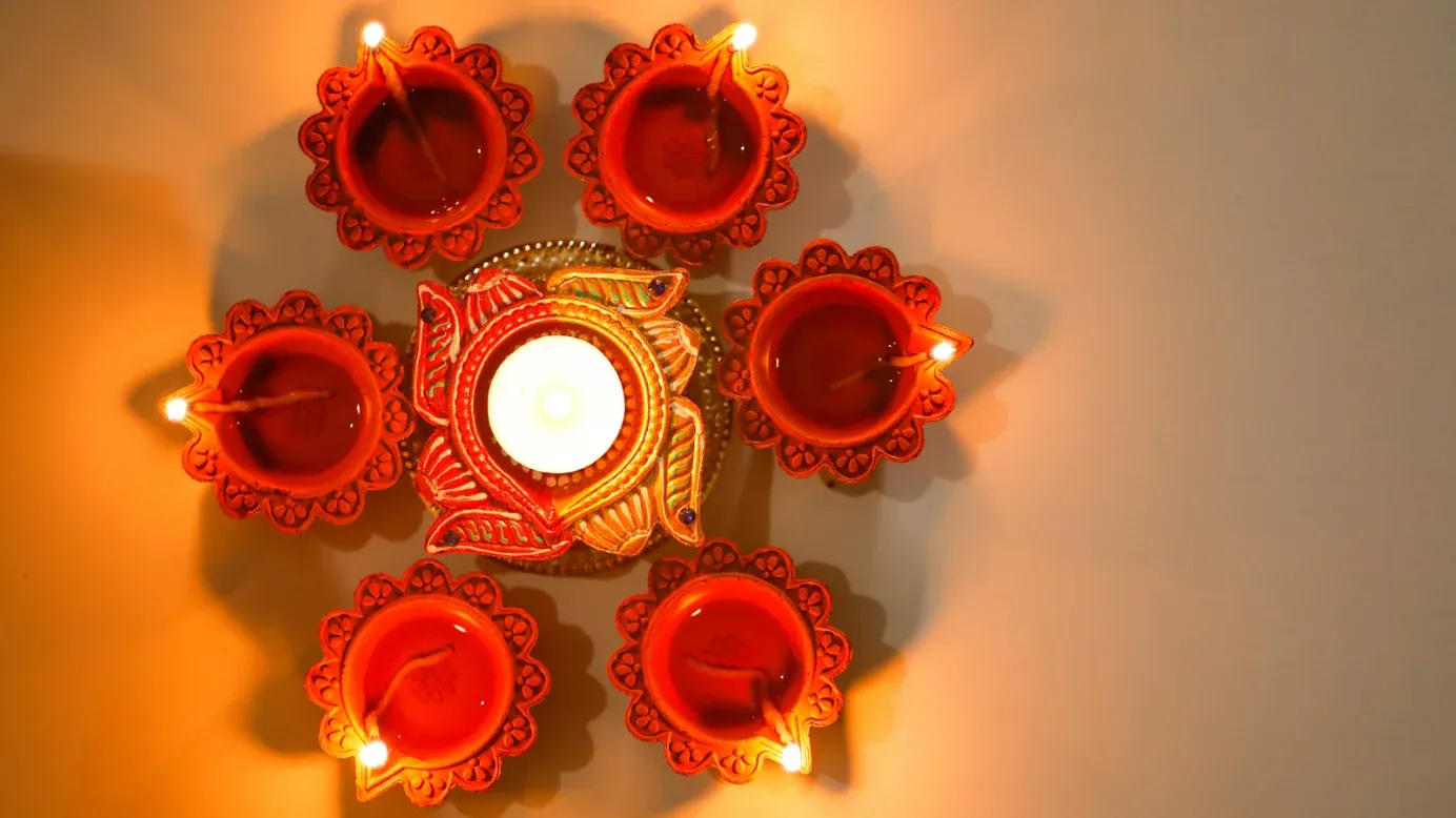 Set di diya per Diwali