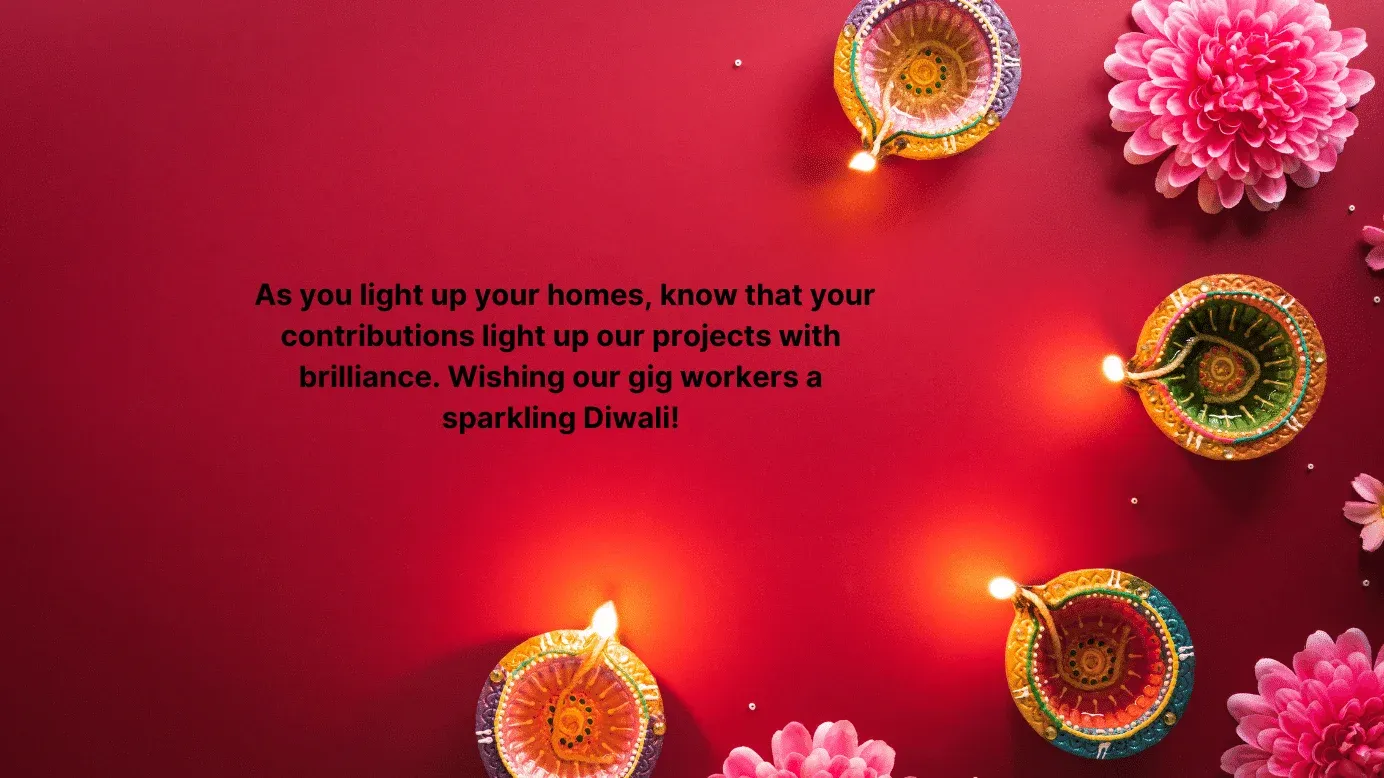 Auguri di Diwali ai lavoratori del settore 4