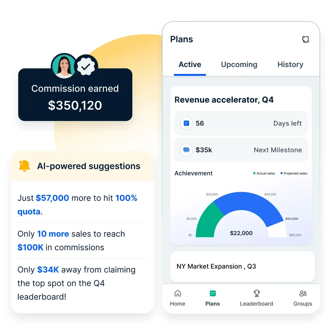 Commission dashboard