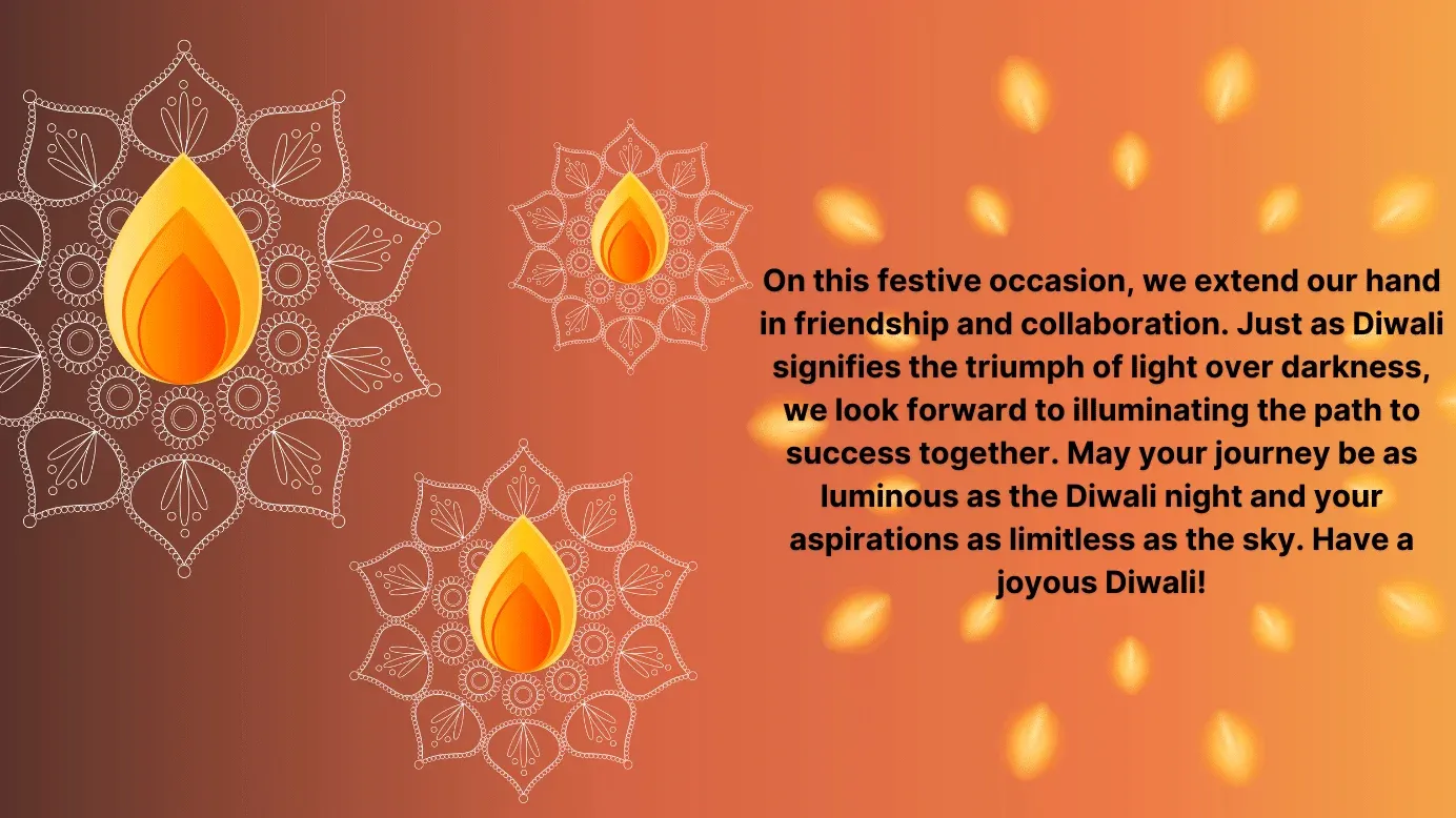 Diwali wensen voor vooruitzichten